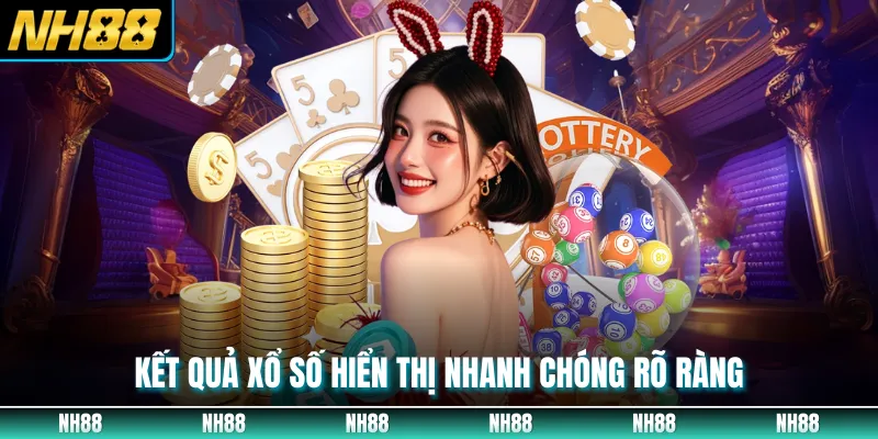 Kết quả xổ số hiển thị nhanh chóng rõ ràng
